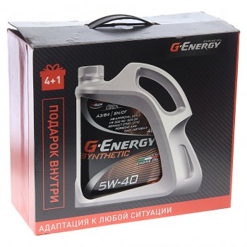 2 399 р. Масло моторное Synthetic Active SNCFA3B4 5W40 синт.4+1л G-ENERGY GAZPROMNEFT 0253142410a  с доставкой в г. Воронеж. Увеличить фотографию 3