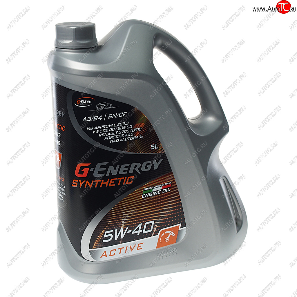 2 899 р. Масло моторное Synthetic Active SNCFA3B4 5W40 синт.5л G-ENERGY GAZPROMNEFT 0253142411  с доставкой в г. Воронеж