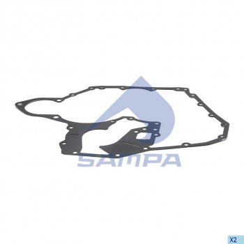 849 р. Прокладка MAN L2000,TGL,TGM дв.D0834,0836 крышки двигателя передней SAMPA SAMPA 025.458  с доставкой в г. Воронеж. Увеличить фотографию 1