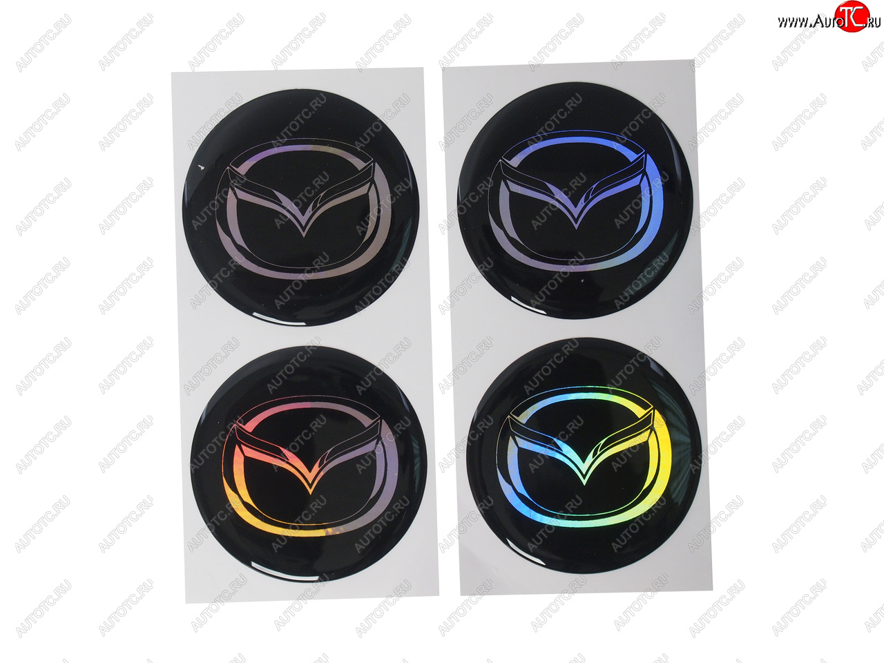 268 р. Эмблема диска колесного MAZDA (6см) комплект 4шт. AUTOSTICKERS 02567  с доставкой в г. Воронеж