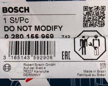 3 499 р. Форсунка BMW 3 (E30) топливная BOSCH BOSCH 0280155969 BOSCH 0280155969  с доставкой в г. Воронеж. Увеличить фотографию 6