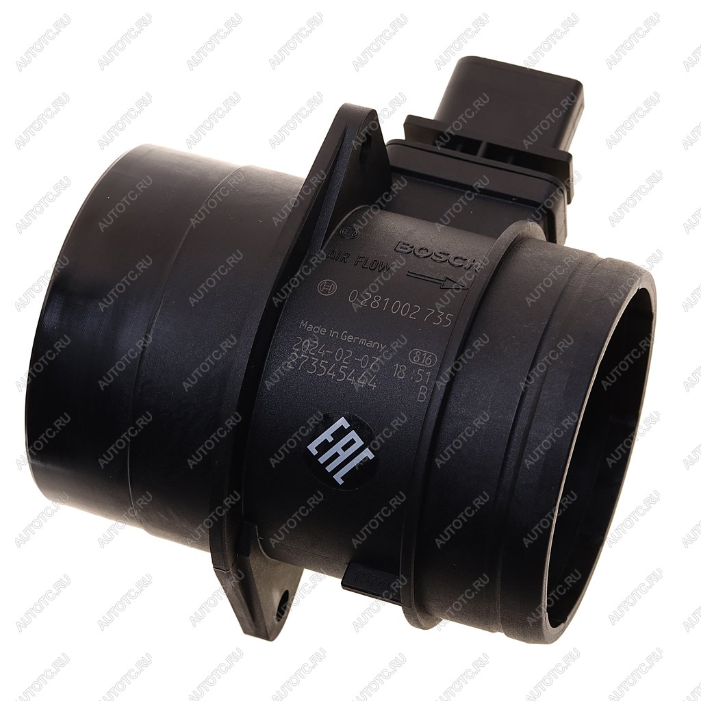 12 999 р. Датчик массового расхода воздуха AUDI A3 (04-13) BOSCH BOSCH 0281002735  с доставкой в г. Воронеж