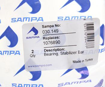 245 р. Втулка стабилизатора VOLVO FH12,16 переднего (40x88x56мм) SAMPA SAMPA 030.149  с доставкой в г. Воронеж. Увеличить фотографию 2