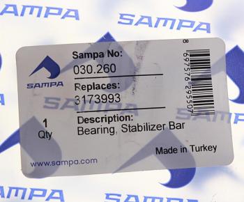389 р. Втулка стабилизатора VOLVO FH переднегозаднего (71x76.5x48x76.5мм) SAMPA SAMPA 030.260  с доставкой в г. Воронеж. Увеличить фотографию 3