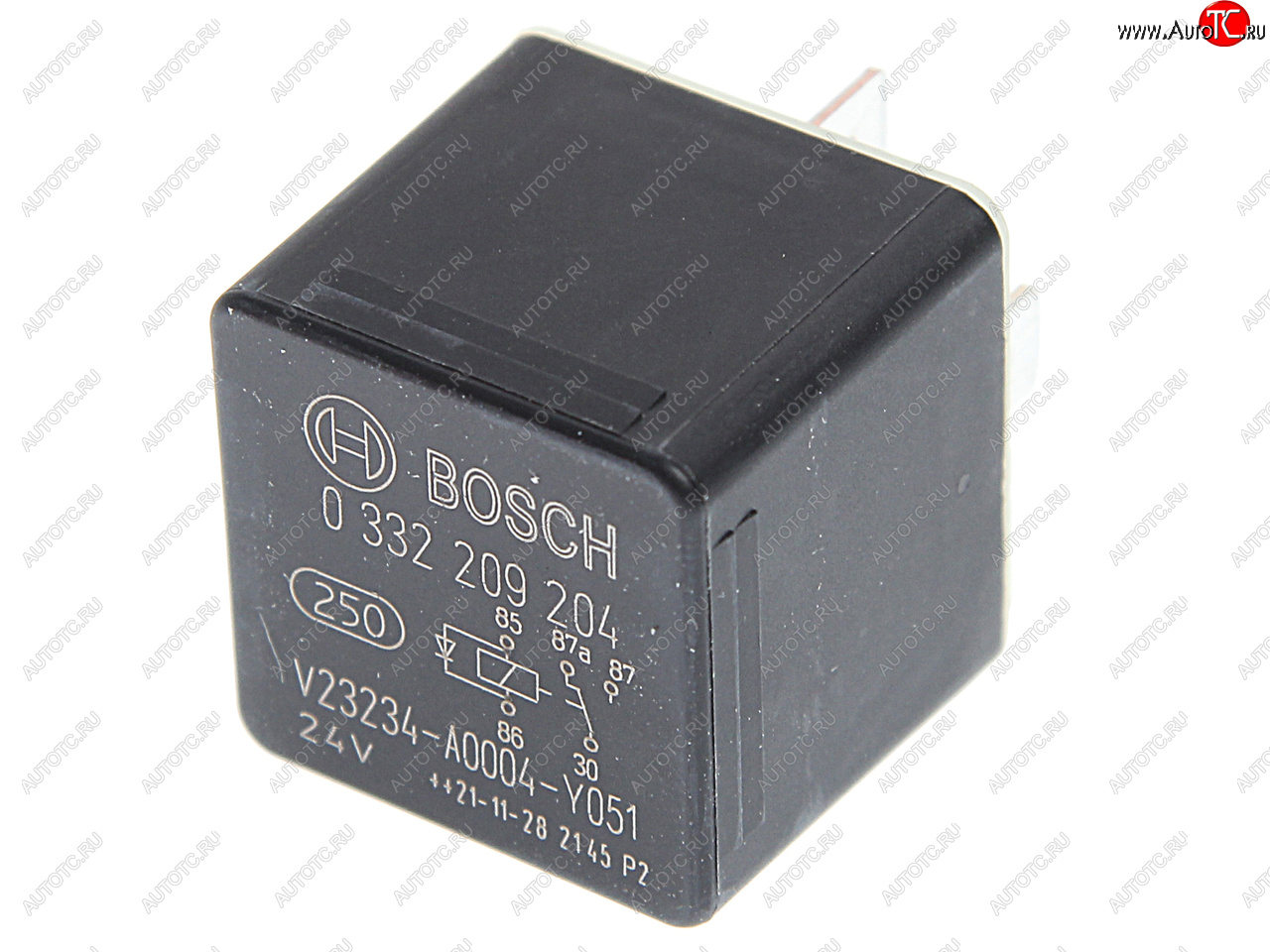 589 р. Реле SCANIA IVECO MAN DAF (24V 20A) с диодом BOSCH BOSCH 0332209204  с доставкой в г. Воронеж