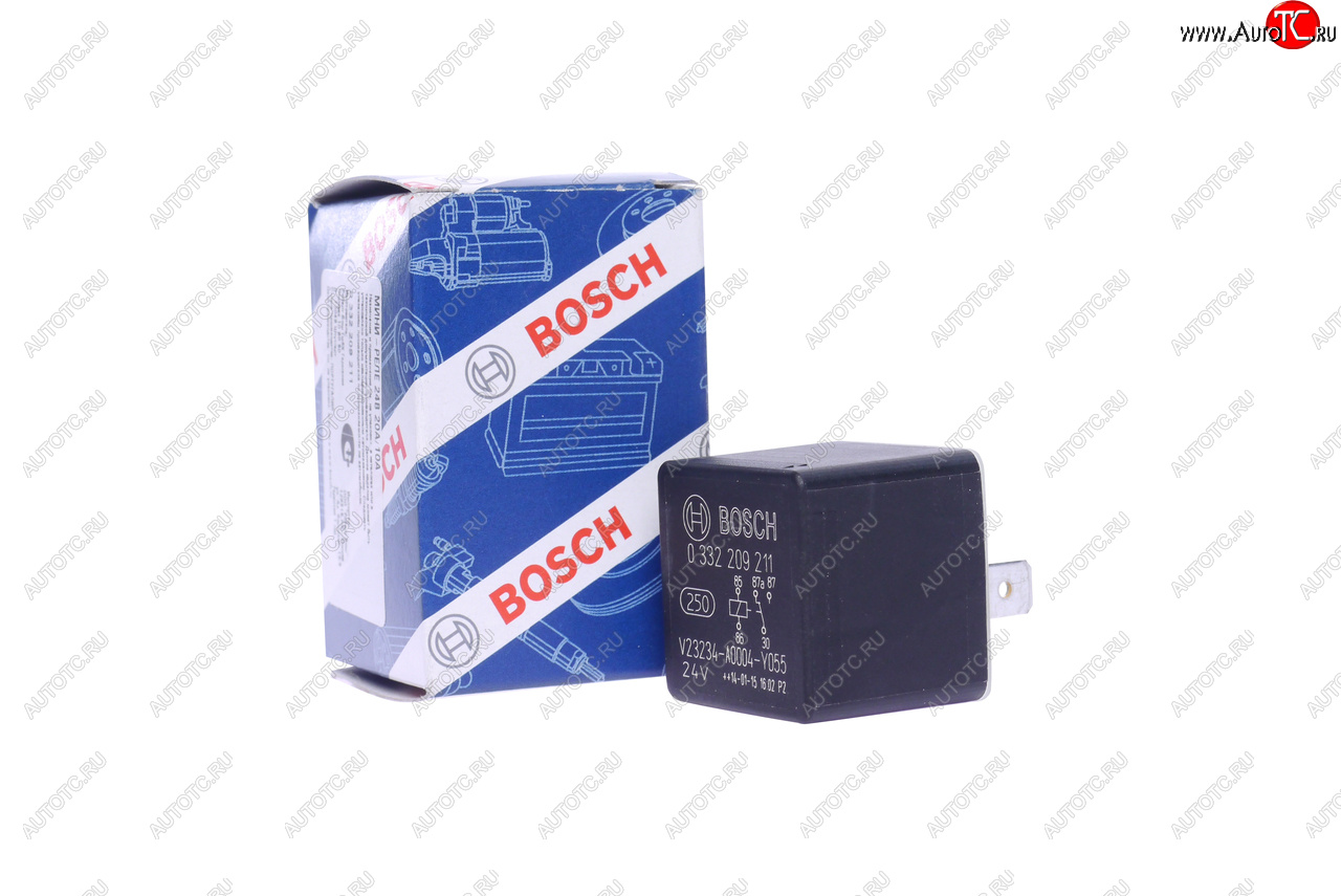 459 р. Реле MAN MERCEDES пять контактов (24V,20A) BOSCH BOSCH 0332209211  с доставкой в г. Воронеж
