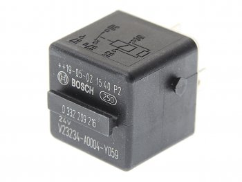 729 р. Реле электромагнитное 24V 5-ти контактное (30A) BOSCH BOSCH 0332209216  с доставкой в г. Воронеж. Увеличить фотографию 1
