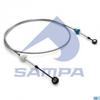 3 599 р. Трос VOLVO переключения КПП L=2750мм SAMPA SAMPA 033.229  с доставкой в г. Воронеж. Увеличить фотографию 1