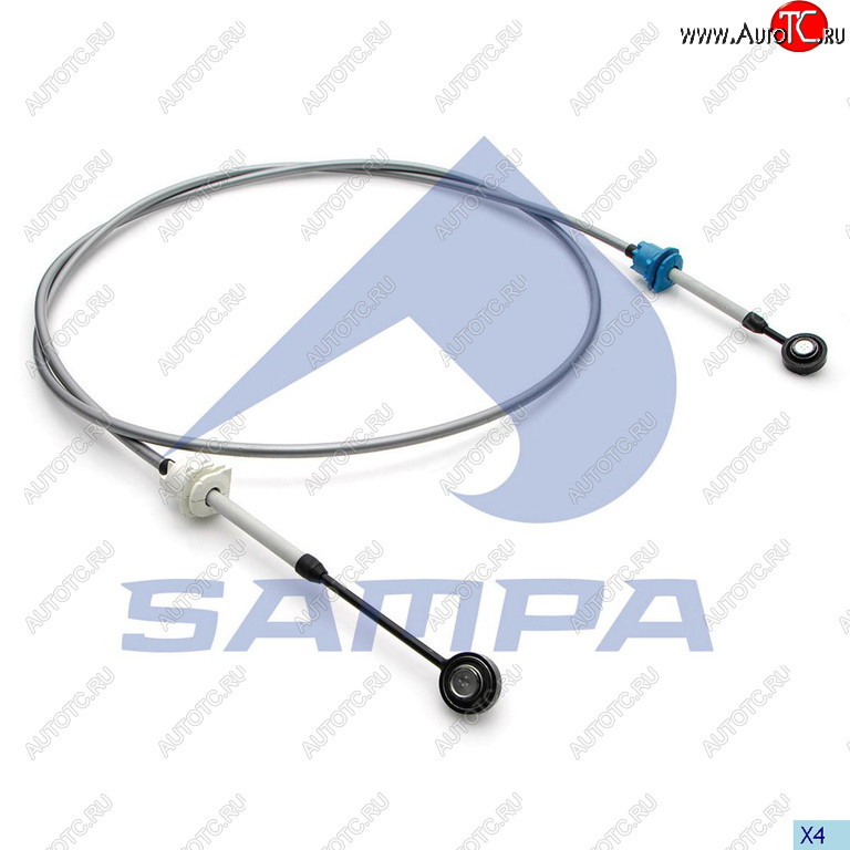 3 599 р. Трос VOLVO переключения КПП L=2750мм SAMPA SAMPA 033.229  с доставкой в г. Воронеж