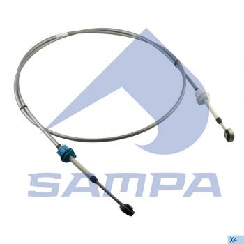4 749 р. Трос КПП VOLVO FM,FMX L=2890мм серый SAMPA SAMPA 033.461  с доставкой в г. Воронеж. Увеличить фотографию 1
