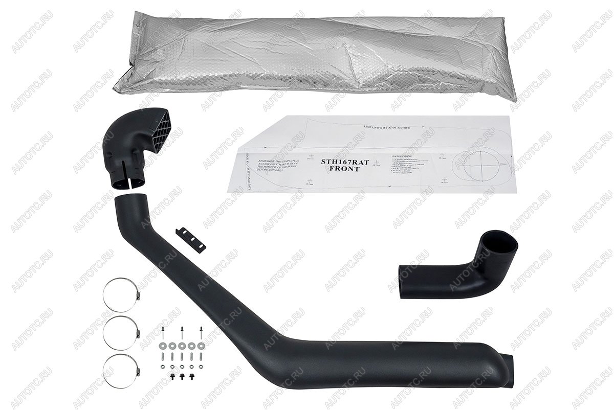 3 959 р. Шноркель для Toyota Hilux 1997-2005 2.7 (3RZ-FE)  sth167ra-ch  с доставкой в г. Воронеж