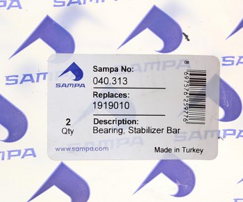 329 р. Втулка стабилизатора SCANIA 3,4,P,G,R series (39х77мм) SAMPA SAMPA 040.313  с доставкой в г. Воронеж. Увеличить фотографию 2
