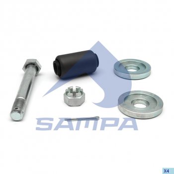 3 099 р. Ремкомплект SCANIA пальца рессоры задней SAMPA SAMPA 040.507  с доставкой в г. Воронеж. Увеличить фотографию 1