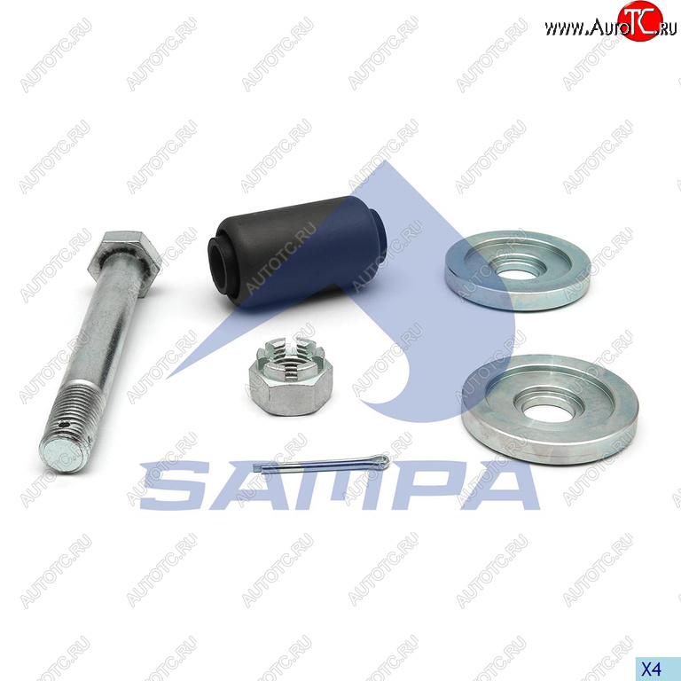 3 099 р. Ремкомплект SCANIA пальца рессоры задней SAMPA SAMPA 040.507  с доставкой в г. Воронеж