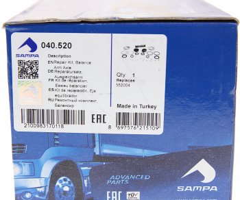 2 499 р. Ремкомплект SCANIA балансира SAMPA SAMPA 040.520  с доставкой в г. Воронеж. Увеличить фотографию 6