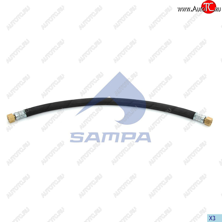 1 799 р. Шланг тормозной SCANIA P,G,R,T series SAMPA SAMPA 041.193  с доставкой в г. Воронеж