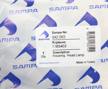 1 479 р. Рамка SCANIA P,G,R,T series фары правая SAMPA SAMPA 042.063  с доставкой в г. Воронеж. Увеличить фотографию 4