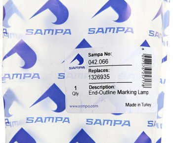 449 р. Фонарь габаритный SCANIA 4 series на крышу (белый) SAMPA SAMPA 042.066  с доставкой в г. Воронеж. Увеличить фотографию 4