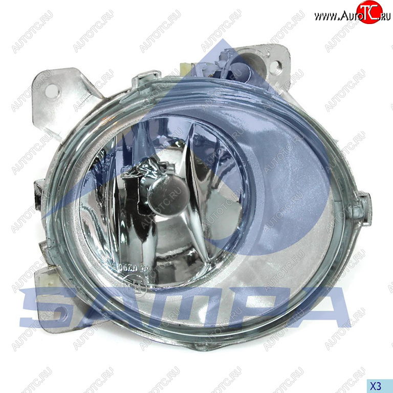 2 779 р. Фара противотуманная SCANIA 4,P,G,R,T series левая наружная SAMPA SAMPA 042.074  с доставкой в г. Воронеж