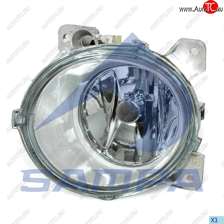 2 289 р. Фара противотуманная SCANIA 4,P,G,R,T series правая наружная SAMPA SAMPA 042.075  с доставкой в г. Воронеж