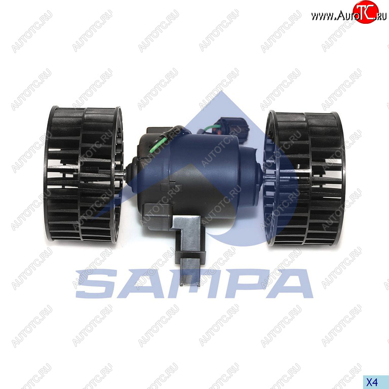 4 399 р. Мотор отопителя SCANIA 4 series (95-) в сборе с крыльчаткой SAMPA SAMPA 042.206  с доставкой в г. Воронеж