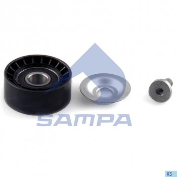 799 р. Ролик приводного ремня SCANIA P,G,R,T series обводной SAMPA SAMPA 042.273  с доставкой в г. Воронеж. Увеличить фотографию 1