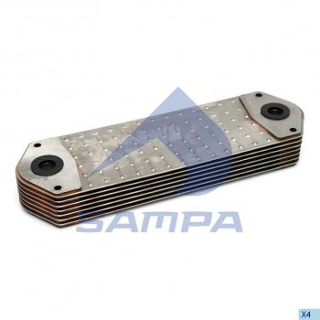 13 999 р. Радиатор масляный SCANIA P,G,R,T,4 series дв.D16.03 SAMPA SAMPA 043.079  с доставкой в г. Воронеж. Увеличить фотографию 1