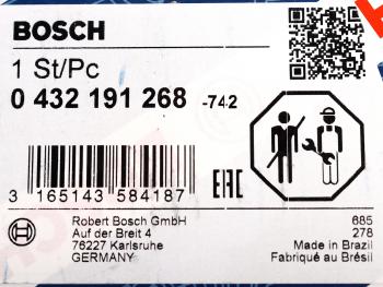 7 299 р. Форсунка MERCEDES Actros топливная BOSCH BOSCH 0432191268  с доставкой в г. Воронеж. Увеличить фотографию 6