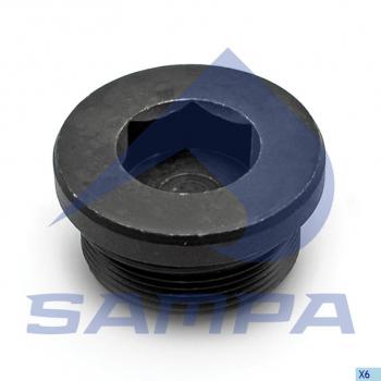 719 р. Пробка SCANIA P,G,R,T редуктора заднегосреднего моста магнитная SAMPA SAMPA 043.474  с доставкой в г. Воронеж. Увеличить фотографию 1