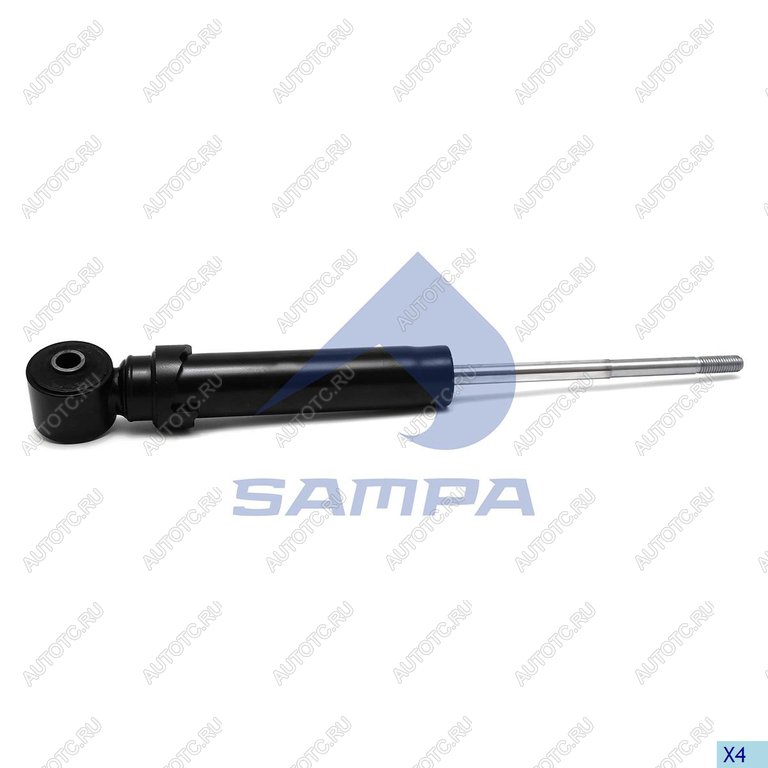 1 999 р. Амортизатор SCANIA 4,P,G,R,T series кабины задний (270322 12x91 14x50 IO) SAMPA SAMPA 044.067-01  с доставкой в г. Воронеж