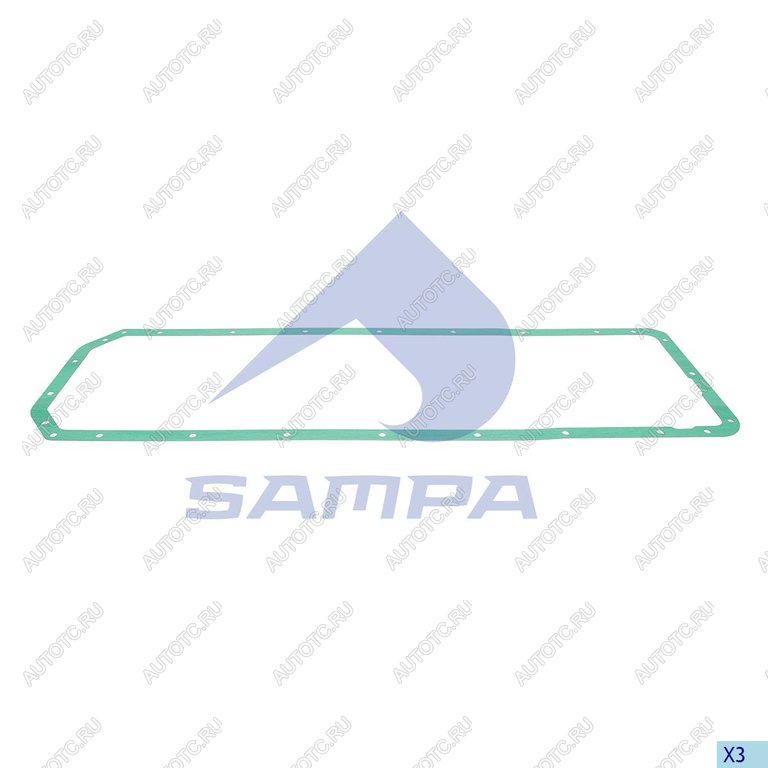 989 р. Прокладка SCANIA 4,G,P,R,T поддона масляного SAMPA SAMPA 044.395  с доставкой в г. Воронеж