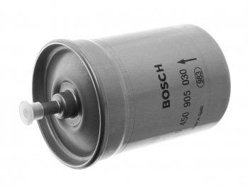 1 289 р. Фильтр топливный ГАЗ-3110i,3302i ЕВРО-3 тонкой очистки (дв.ЗМЗ-406,CHRYSLER 2.4) (хомут) BOSCH BOSCH 0450905030  с доставкой в г. Воронеж. Увеличить фотографию 1