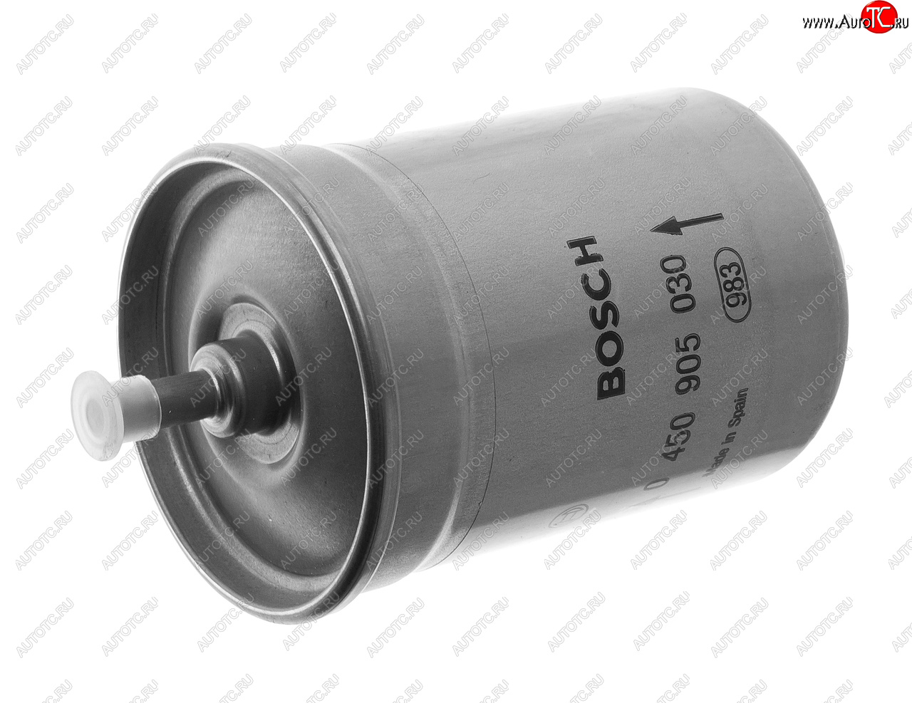 1 289 р. Фильтр топливный ГАЗ-3110i,3302i ЕВРО-3 тонкой очистки (дв.ЗМЗ-406,CHRYSLER 2.4) (хомут) BOSCH BOSCH 0450905030  с доставкой в г. Воронеж