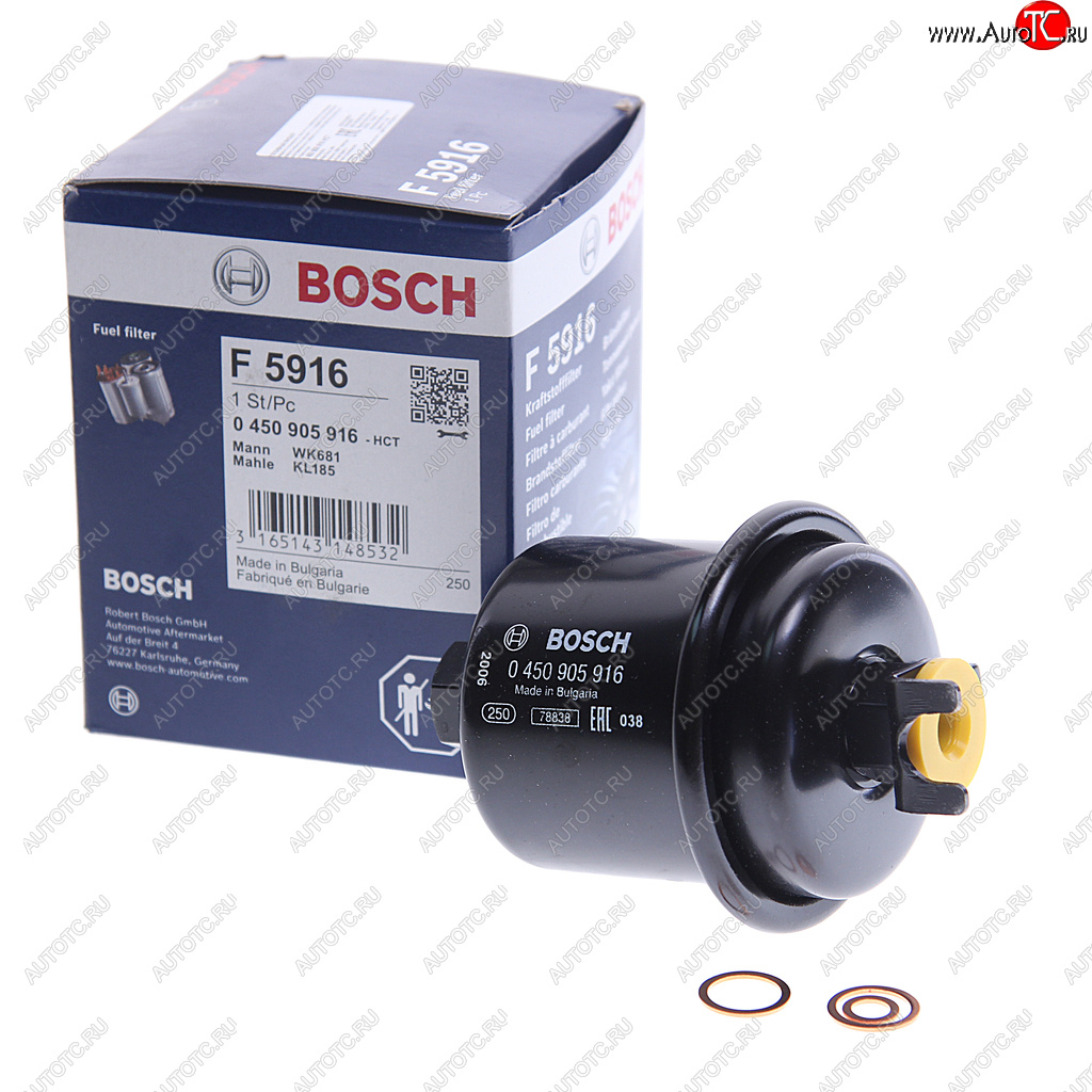1 349 р. Фильтр топливный HONDA Accord (92-96),Civic (93-96),Legend (91-96) BOSCH BOSCH 0450905916  с доставкой в г. Воронеж