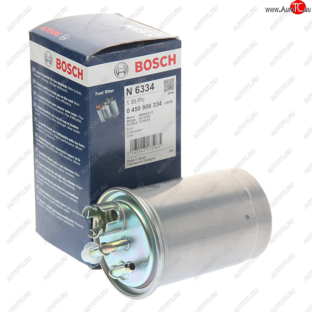1 999 р. Фильтр топливный FORD Galaxy (95-06) VW Sharan (95-10) BOSCH BOSCH 0450906334  с доставкой в г. Воронеж