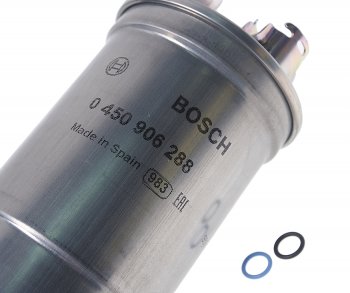 1 889 р. Фильтр топливный VW AUDI A4 (00-08) SKODA (1.9/2.0 TDI) FIAT Punto (94-99) (1.7 TD) BOSCH BOSCH 0450906374 BOSCH 0450906374  с доставкой в г. Воронеж. Увеличить фотографию 2