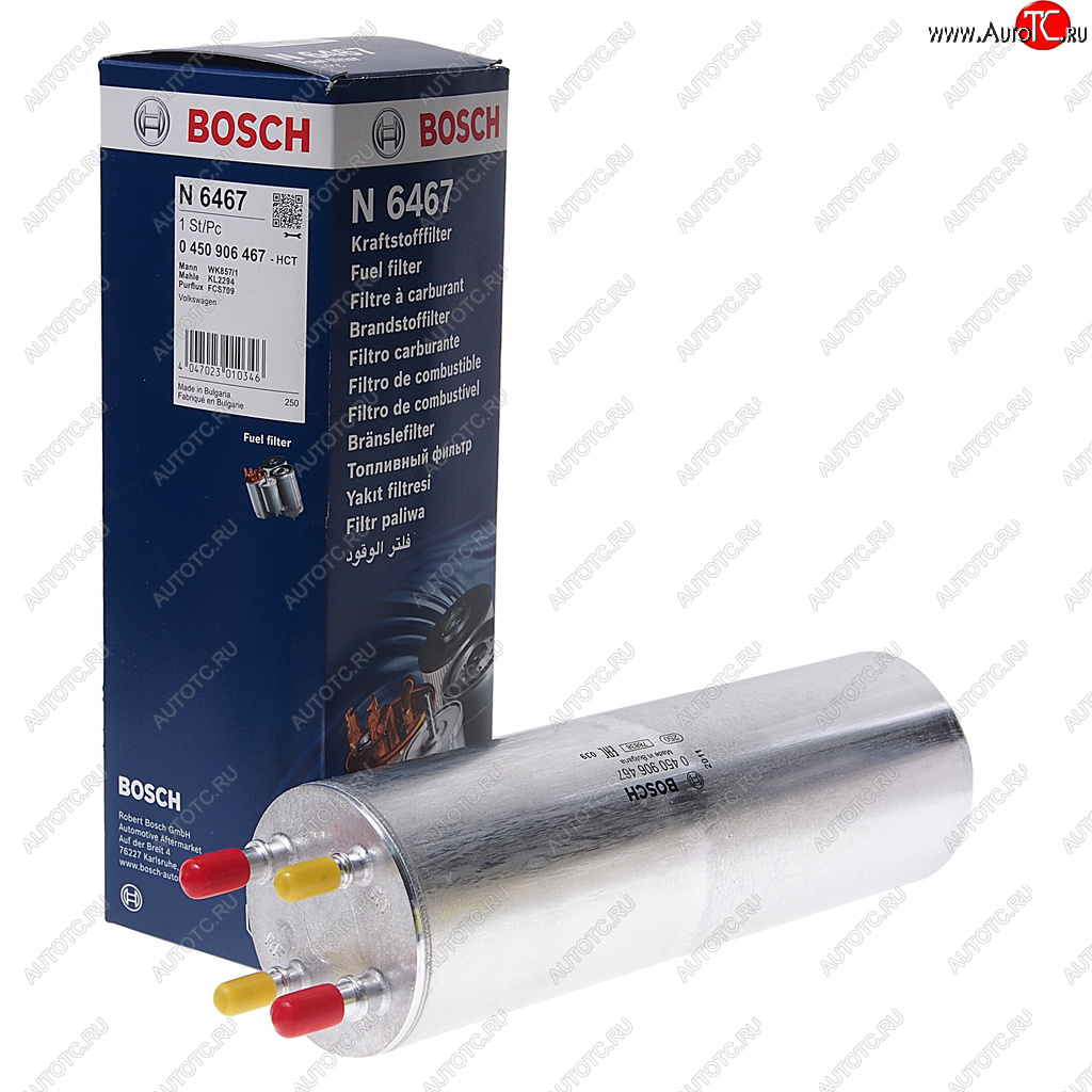 3 399 р. Фильтр топливный VW T5 (03-),Touareg (03-) (TDI) BOSCH BOSCH 0450906467 BOSCH 0450906467  с доставкой в г. Воронеж