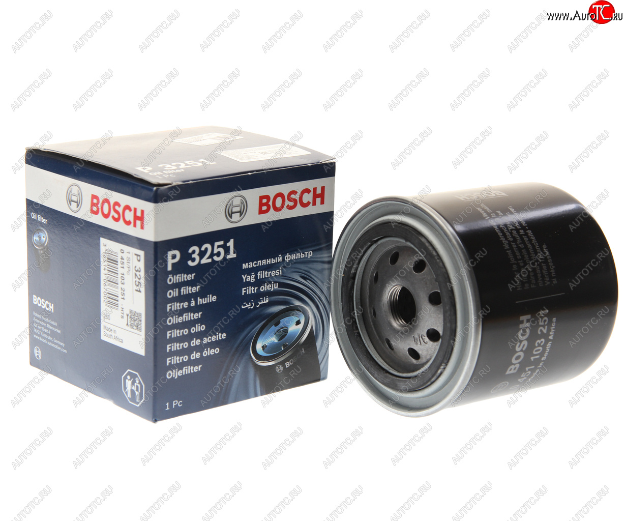 679 р. Фильтр масляный NISSAN Navara,Pathfinder,X-Trail BOSCH BOSCH 0451103251  с доставкой в г. Воронеж