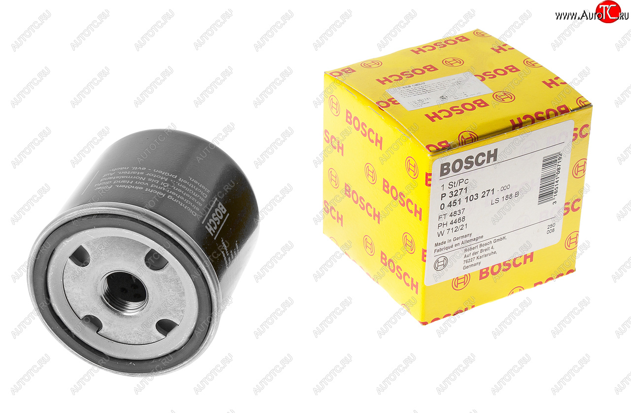 919 р. Фильтр масляный ГАЗ-31105 (дв.CHRYSLER) BOSCH BOSCH 0451103271  с доставкой в г. Воронеж