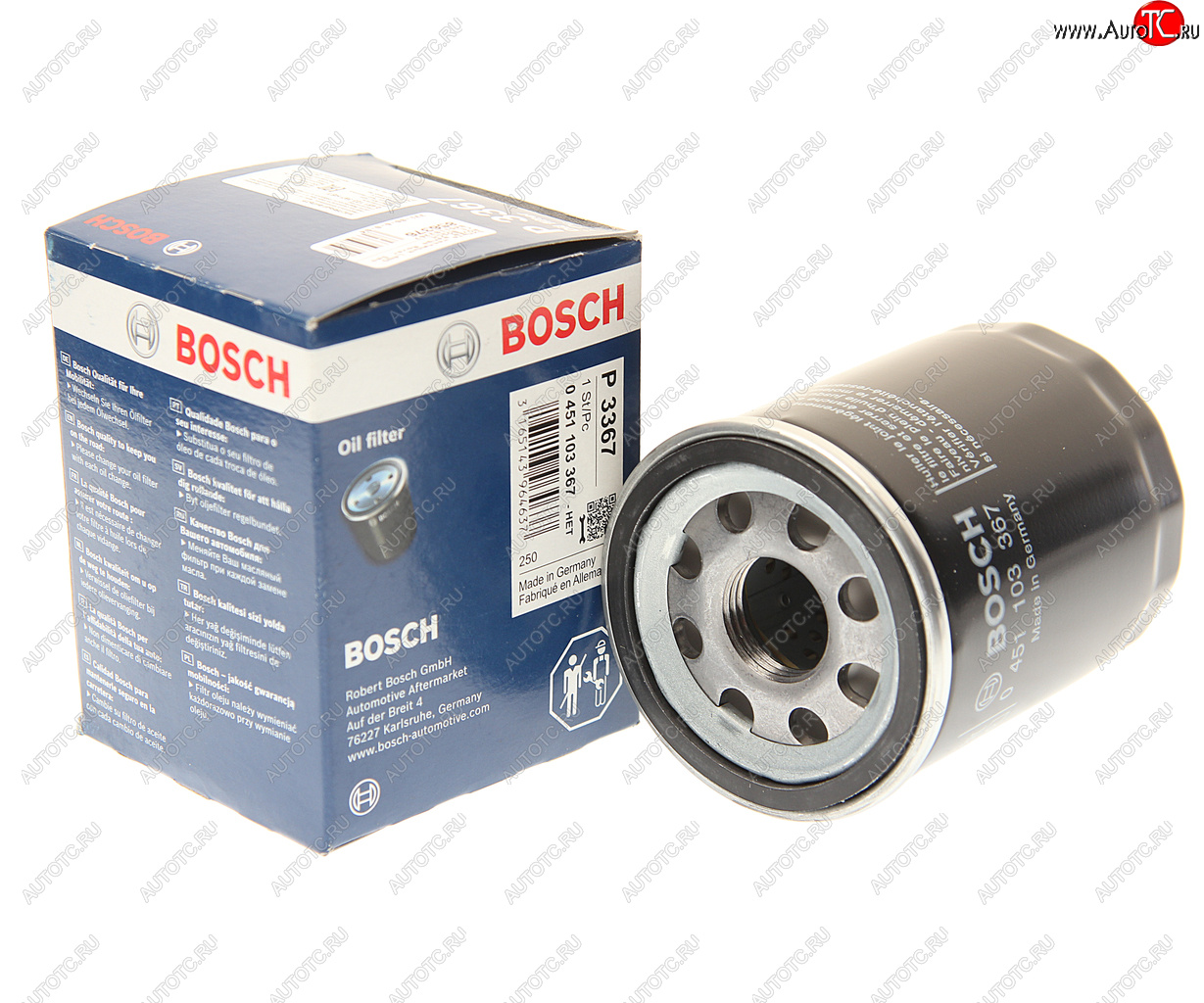 1 589 р. Фильтр масляный LAND ROVER Range Rover Sport BOSCH BOSCH 0451103367 BOSCH 0451103367  с доставкой в г. Воронеж