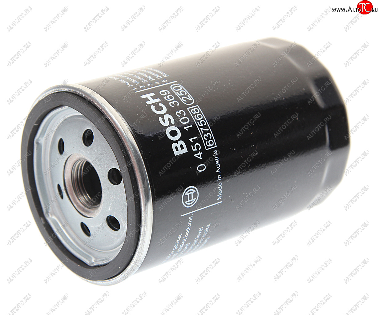 749 р. Фильтр масляный JAGUAR S-Type (2.53.0 V6),XJ6 (3.0),X-Type (2.02.53.0 V6) BOSCH BOSCH 0451103369  с доставкой в г. Воронеж