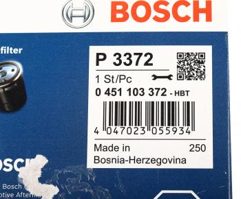 619 р. Фильтр масляный MITSUBISHI Lancer 10 (09-) (1.5) BOSCH BOSCH 0451103372 BOSCH 0451103372  с доставкой в г. Воронеж. Увеличить фотографию 4
