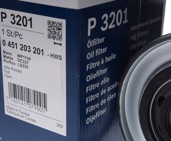 1 269 р. Фильтр масляный PEUGEOT Boxer CITROEN Jumper FIAT Ducato (94-) (2.8) BOSCH BOSCH 0451203201  с доставкой в г. Воронеж. Увеличить фотографию 2