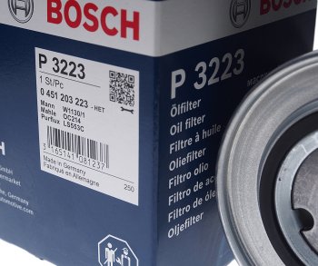 1 199 р. Фильтр масляный VW T4 (90-03) AUDI 100 (83-94) BOSCH BOSCH 0451203223 BOSCH 0451203223  с доставкой в г. Воронеж. Увеличить фотографию 2