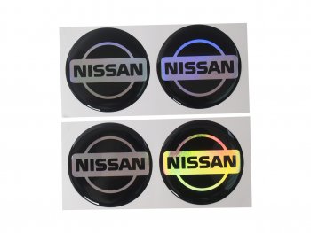 266 р. Эмблема диска колесного NISSAN (6см) комплект 4шт. AUTOSTICKERS 04683041711  с доставкой в г. Воронеж. Увеличить фотографию 1