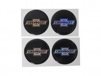 264 р. Эмблема диска колесного CHEVROLET (6см) комплект 4шт. AUTOSTICKERS 04684041728  с доставкой в г. Воронеж. Увеличить фотографию 1