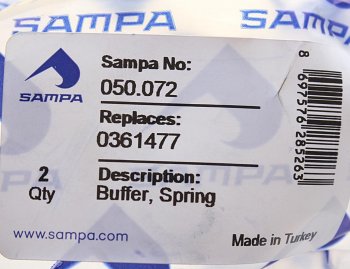 159 р. Отбойник DAF рессоры SAMPA SAMPA 050.072  с доставкой в г. Воронеж. Увеличить фотографию 3
