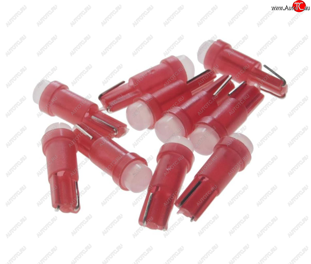 10 р. Лампа светодиодная 12V T5 W2x4.6d COB Red MEGA ELECTRIC MEGA ELECTRIC 05012r  с доставкой в г. Воронеж