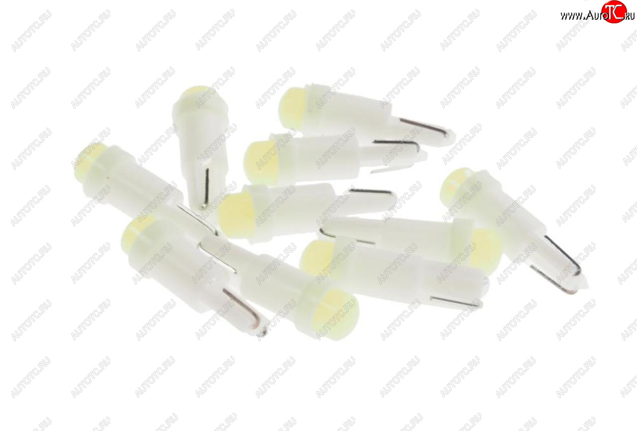 10 р. Лампа светодиодная 12V T5 W2x4.6d COB White MEGA ELECTRIC MEGA ELECTRIC 05012w  с доставкой в г. Воронеж