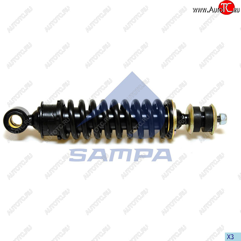 4 599 р. Амортизатор DAF 95XF кабины передний с пружиной (277337 25x40 14x83 OI) SAMPA SAMPA 050.209-01  с доставкой в г. Воронеж